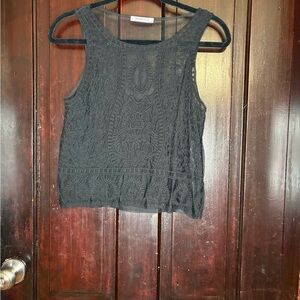 Zara Black Lace Tank Top